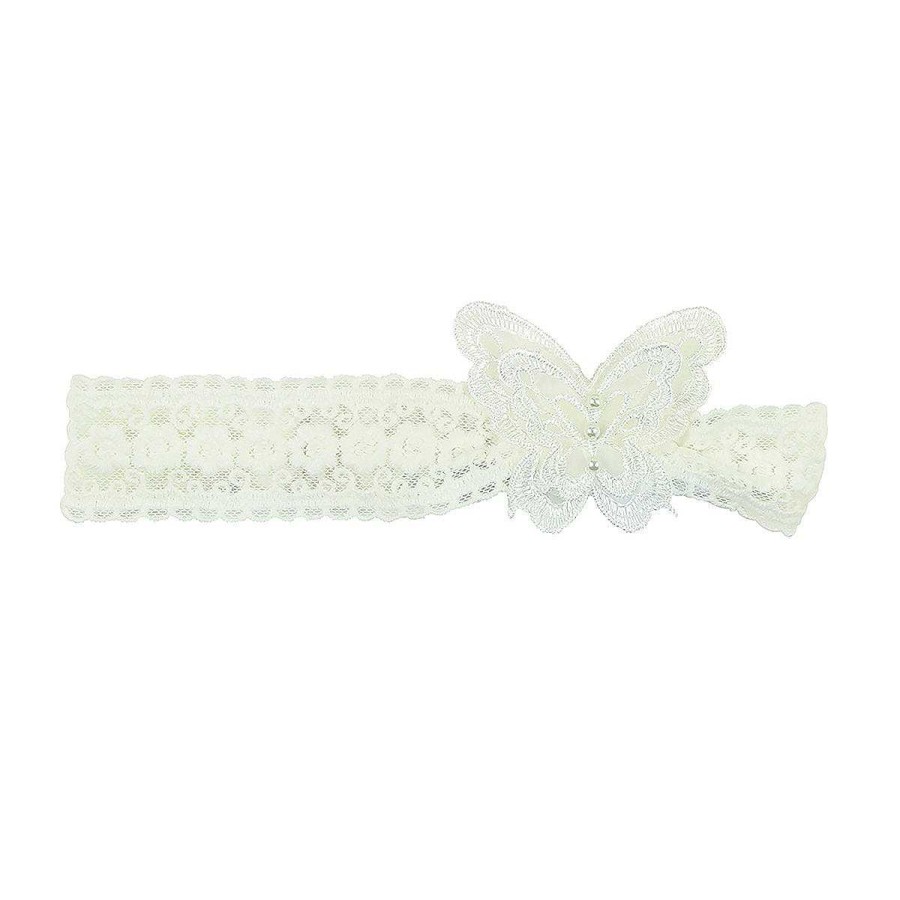 BEBE Lace Butterfly Headband