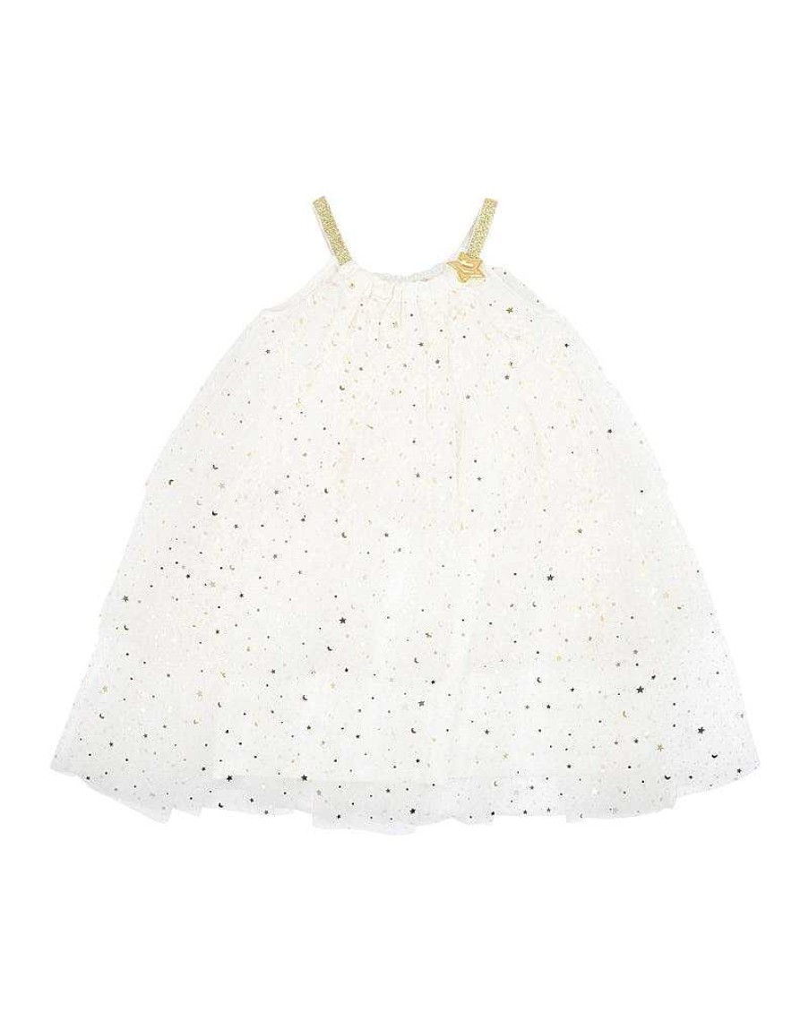 MINIHAHA Sparkly Tiered Dress 3-7Yrs