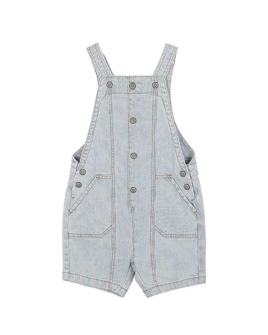 BEBE Indigo Stripe Overall 3-5Yrs