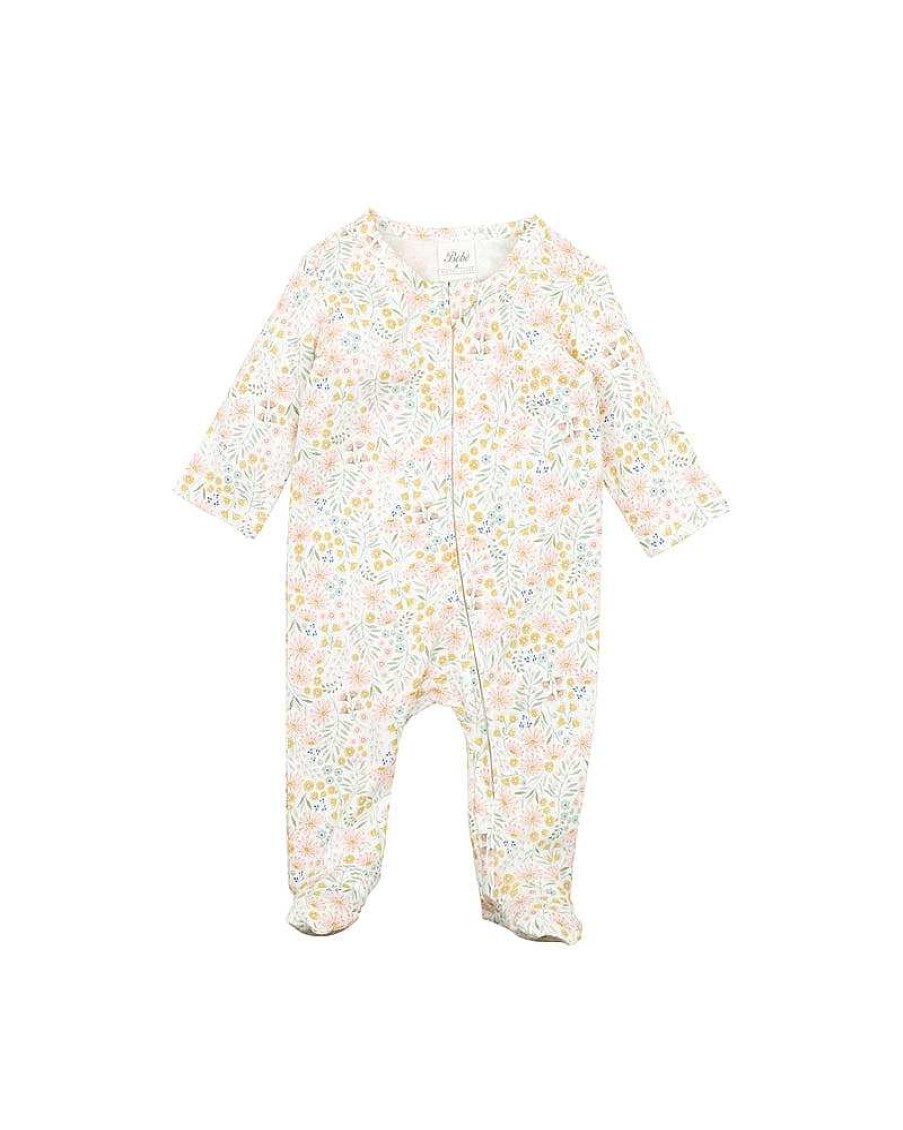 BEBE WHITE LABEL ORGANIC Sunday Organic Ls Onesie