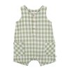 FOX & FINCH Green Gingham Romper