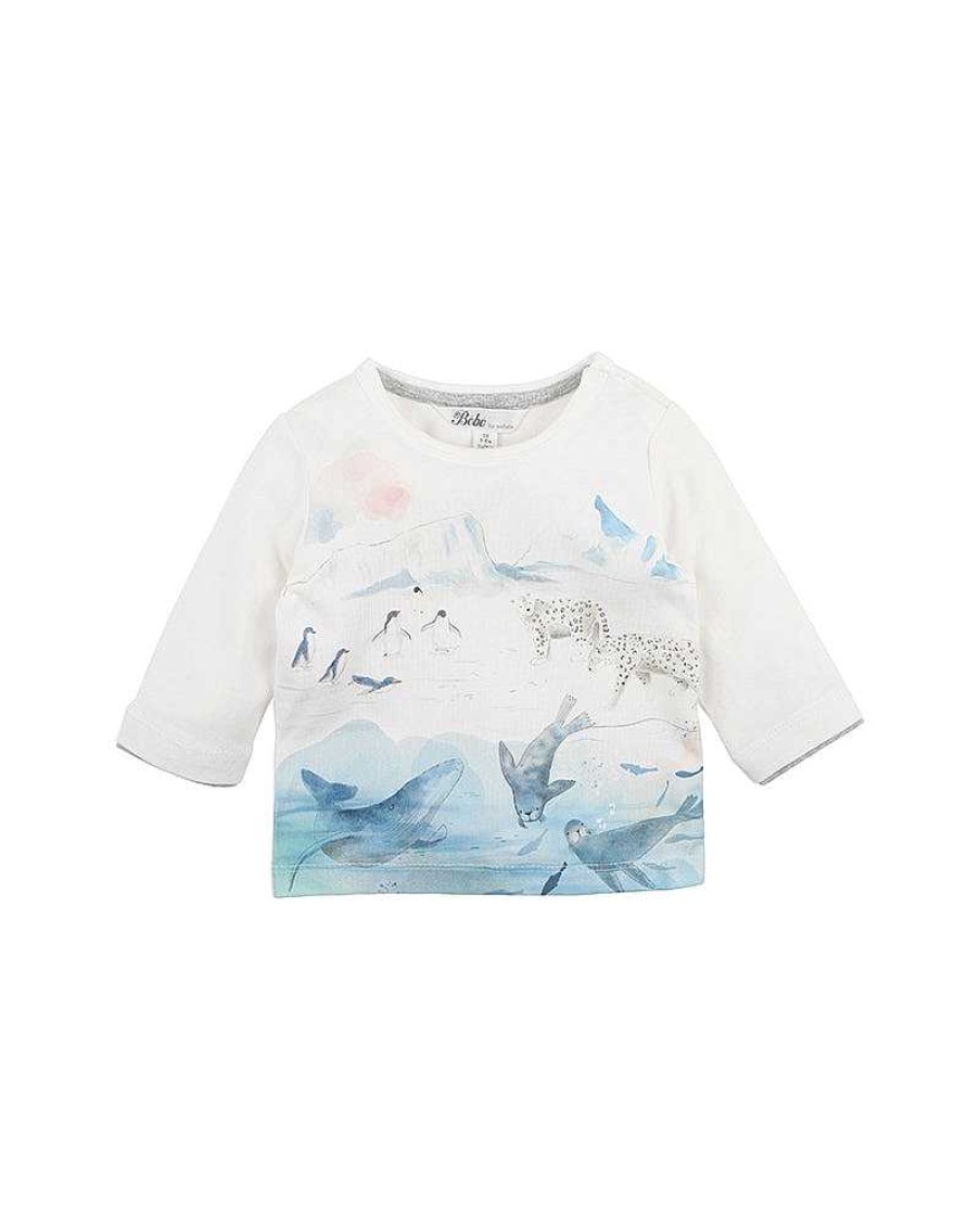 BEBE Blair Iceberg Ls Tee