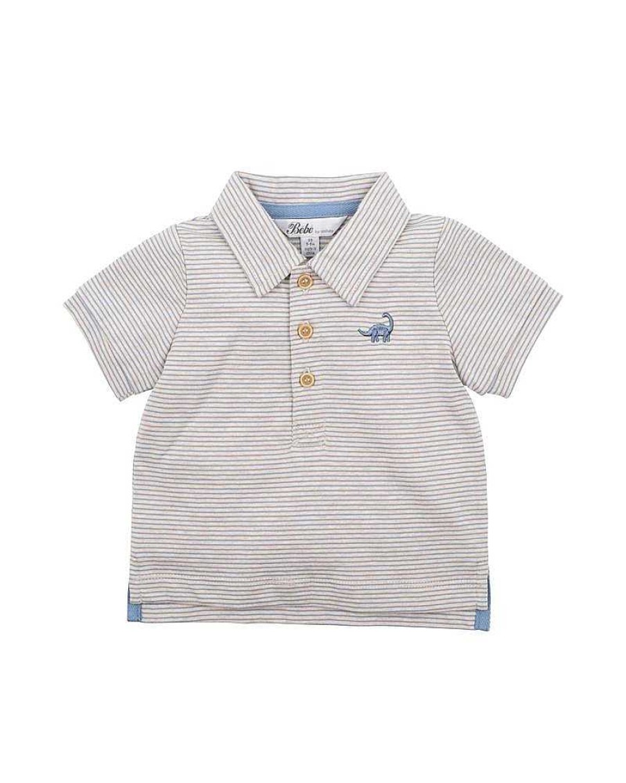 BEBE Dino Stripe Polo