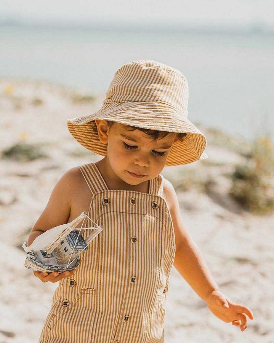 BEBE Milo Stripe Sun Hat