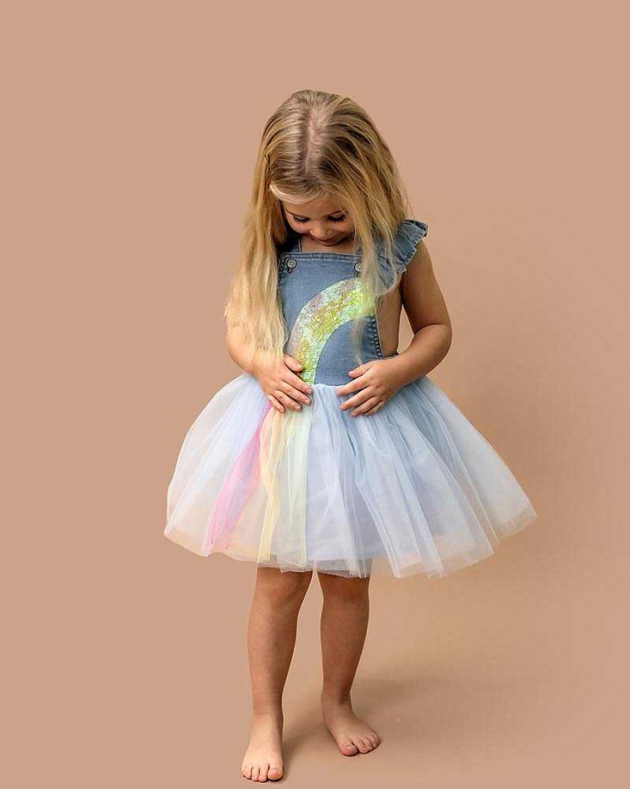 FOX & FINCH Rainbow Tutu Pini 3-7Yrs