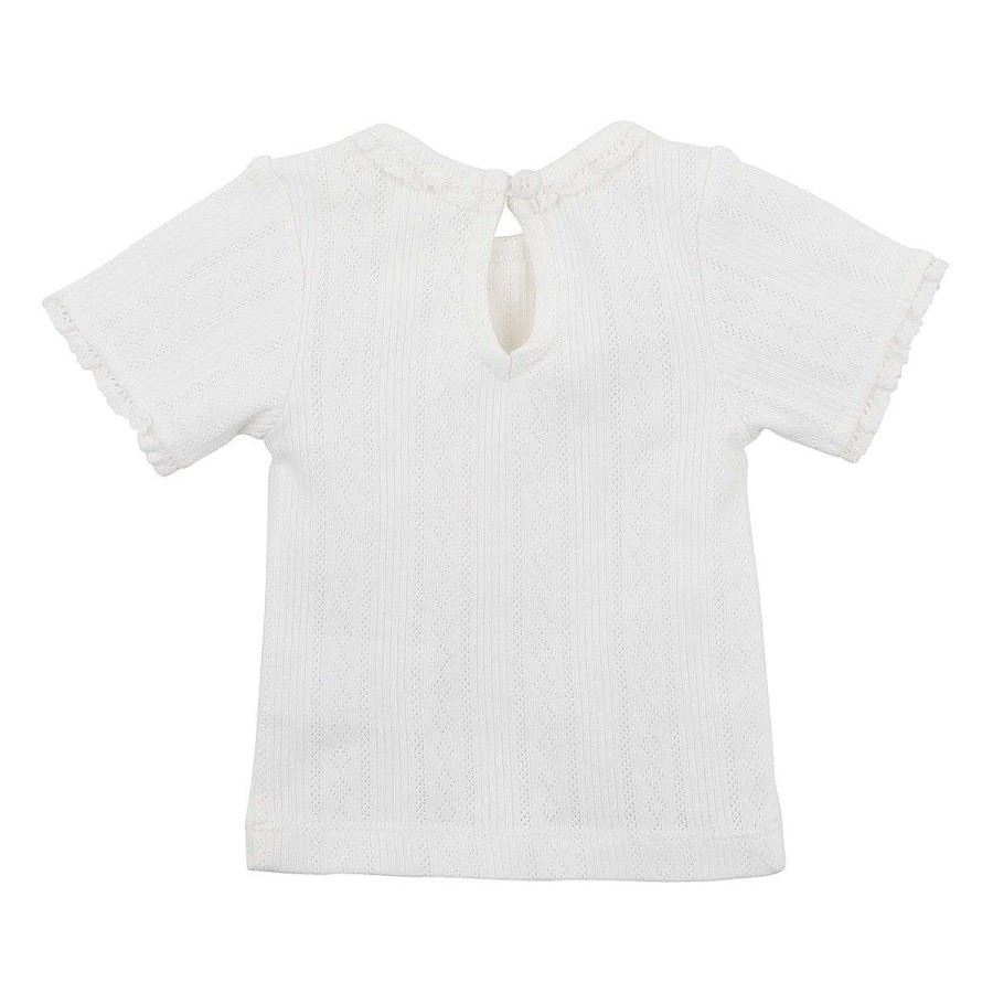 WHITE LABEL Cloud Pointelle Ss Tee