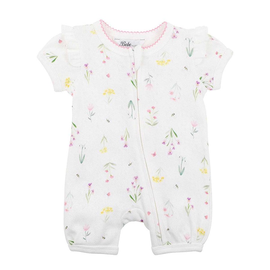 BÉBÉ Hana Ss Zip Romper