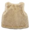 BEBE Pom Pom Faux Fur Vest 3-7 Yrs