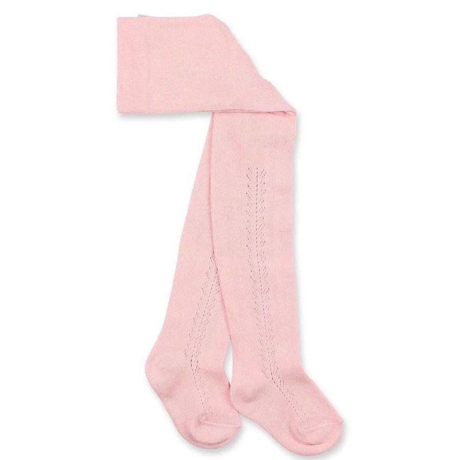 MINIHAHA ACCESSORIES Blush Pink Open Work Tights