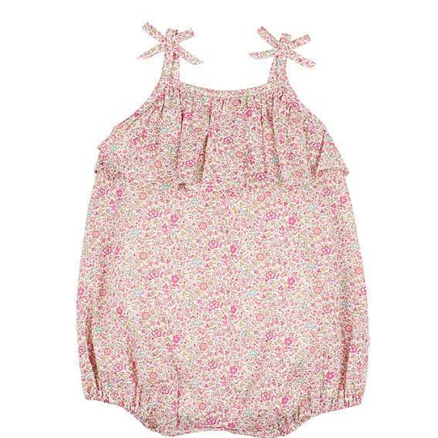 BÉBÉ Liberty Woven Frill Romper