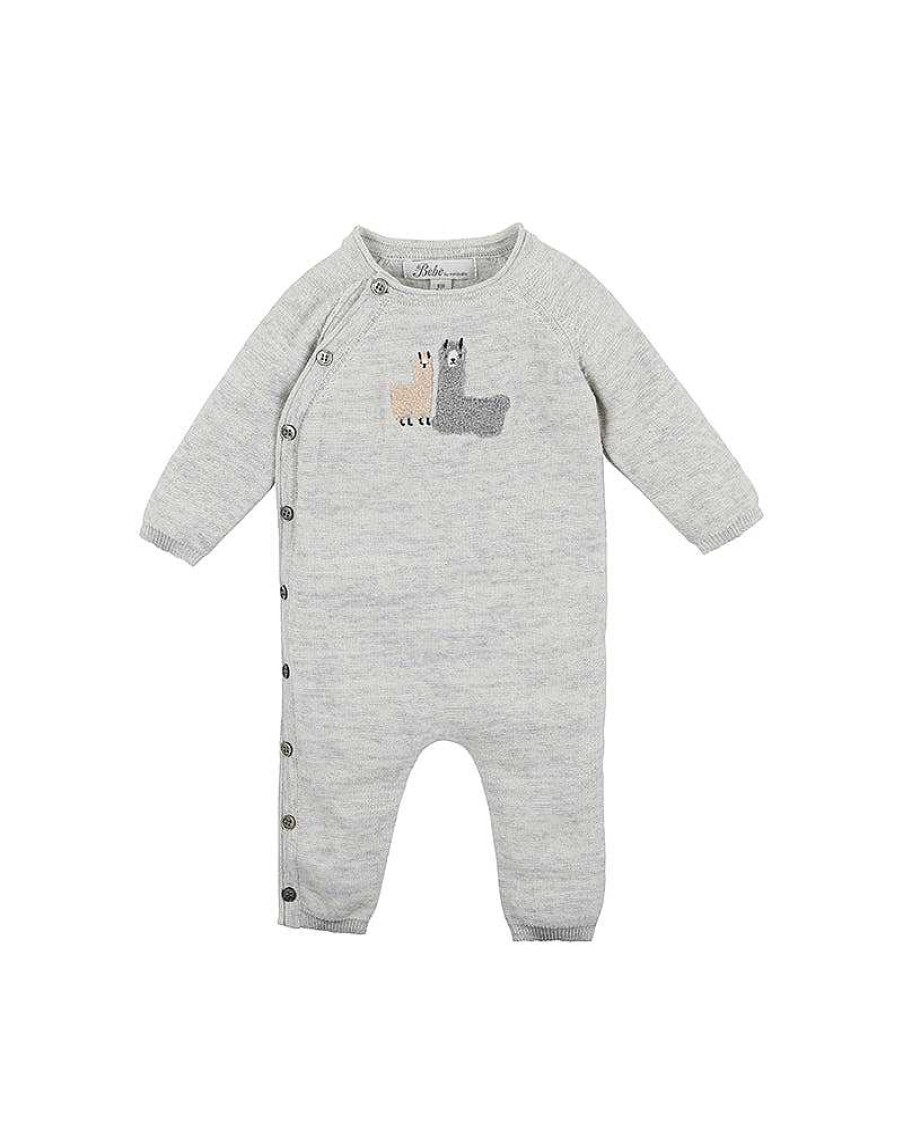 BEBE Llama Knit Romper