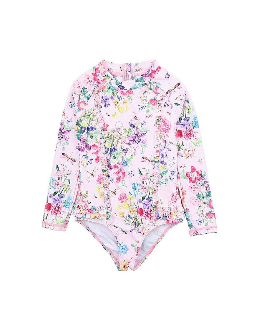 MINIHAHA Allegra Ls Sunsuit Pink 3-10Yrs