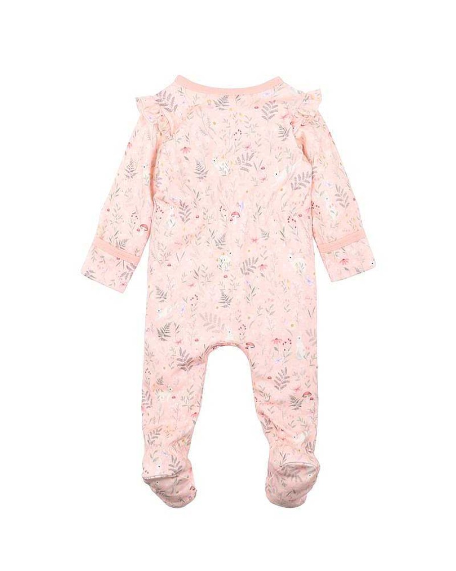 BEBE Ciara Print Ls Zip Onesie