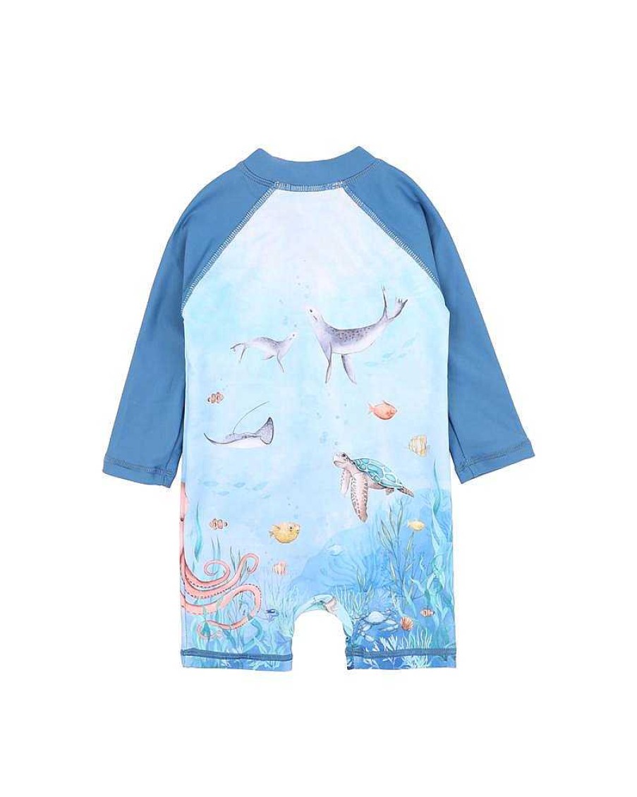 MINIHAHA Flinn Ocean Scene Swim Sunsuit