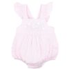 BEBE Sadie Woven Stripe Romper