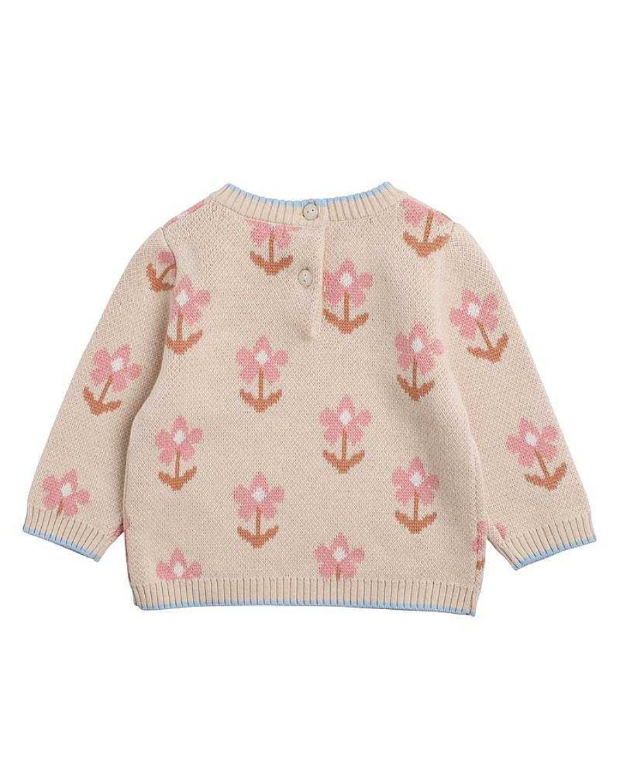 FOX & FINCH Midnight Daisy Knitted Jumper