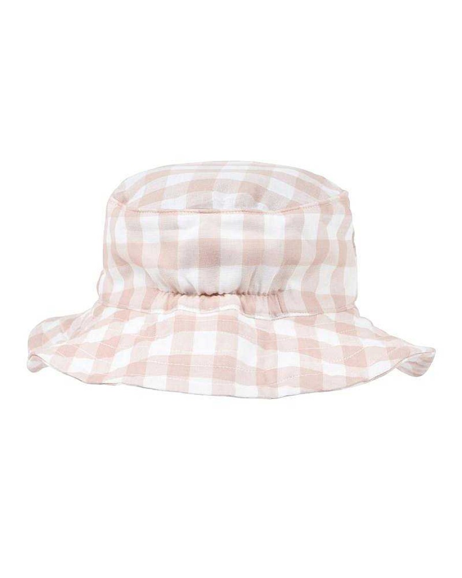 BEBE Quinn Check Sun Hat