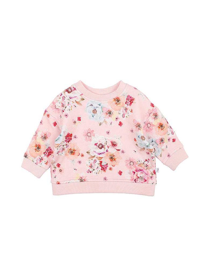 FOX & FINCH Pink Bloom Sweatshirt