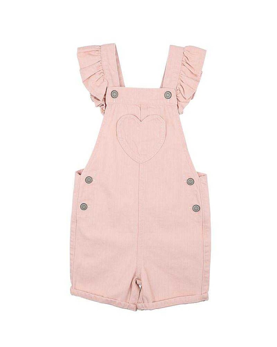 FOX & FINCH Rose Pink Denim Overall 3-7Yrs