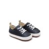 TIP TOEY JOEY White Navy Leather Runner Shoe