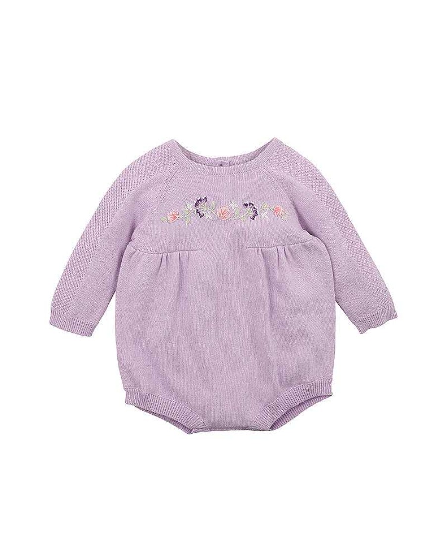 BEBE Lucie Embroidered Knit Bodysuit