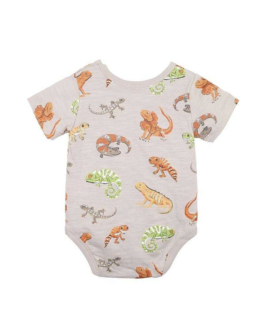 FOX & FINCH Lizard Print Bodysuit