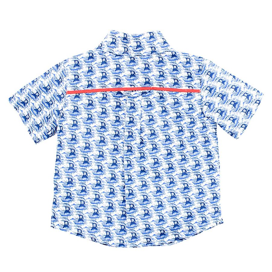 BÉBÉ Liberty S/S Printed Shirt W Piping