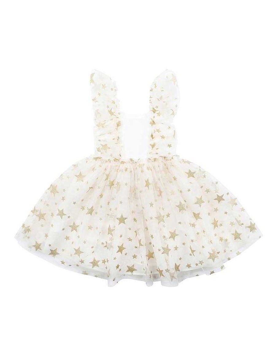 BEBE Party Glitter Star Dress 3-7Yrs