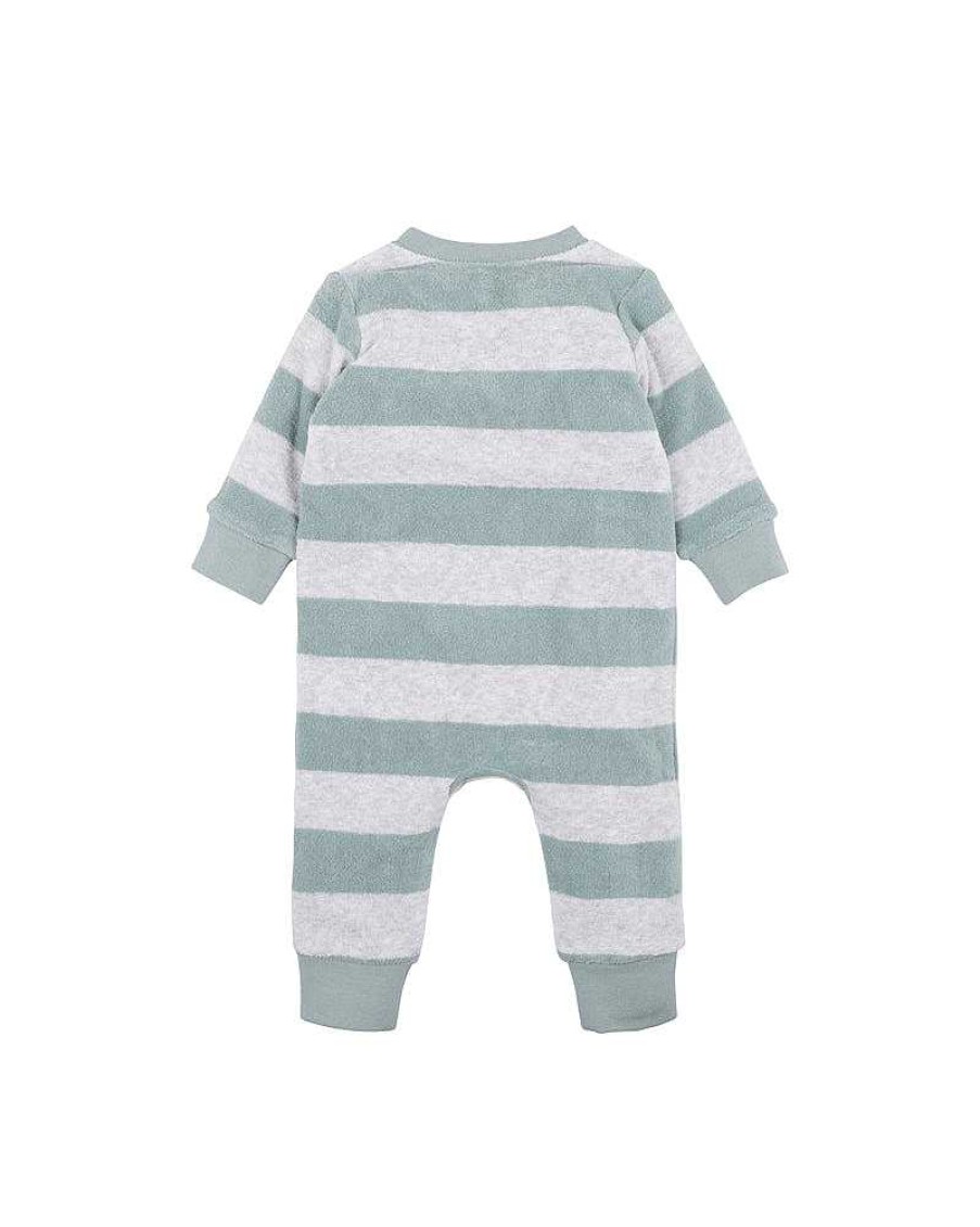 BEBE Calvin Terry Ls Zip Romper