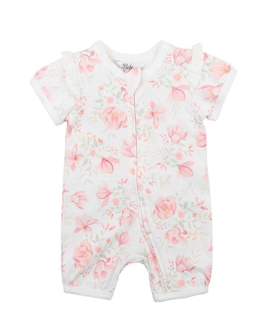 BEBE Sage Ss Zip Romper