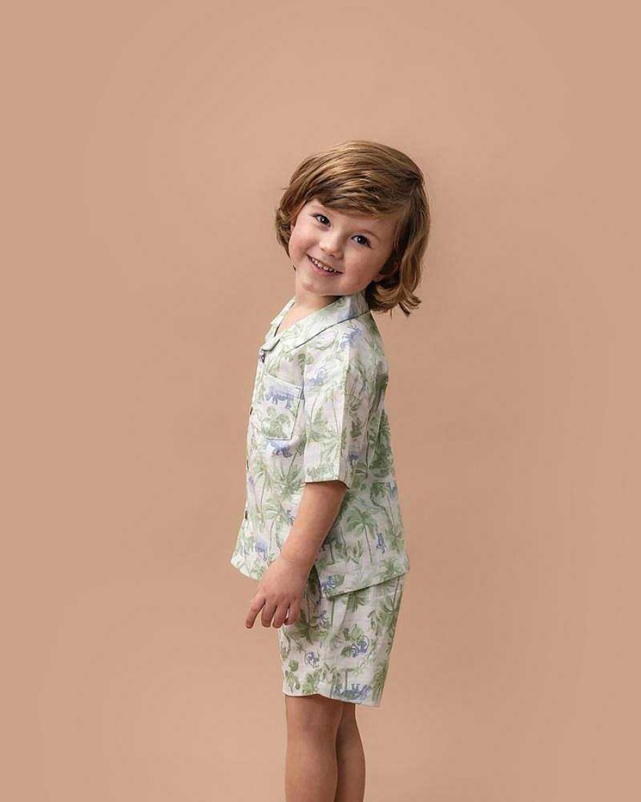 FOX & FINCH Savanna Print Shirt 3-7Yrs