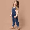 FOX & FINCH Girls Denim Heart Overalls