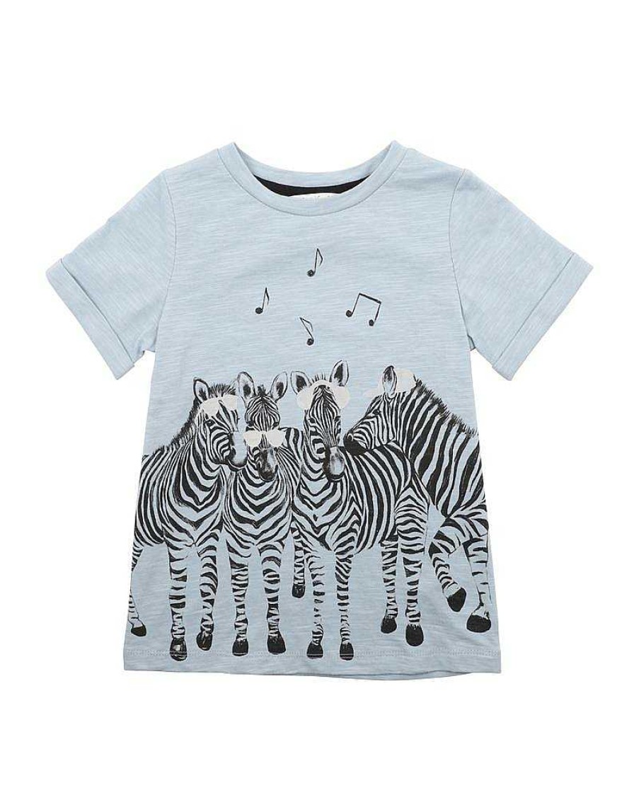 FOX & FINCH Zebra Party Tee 3-7Yrs