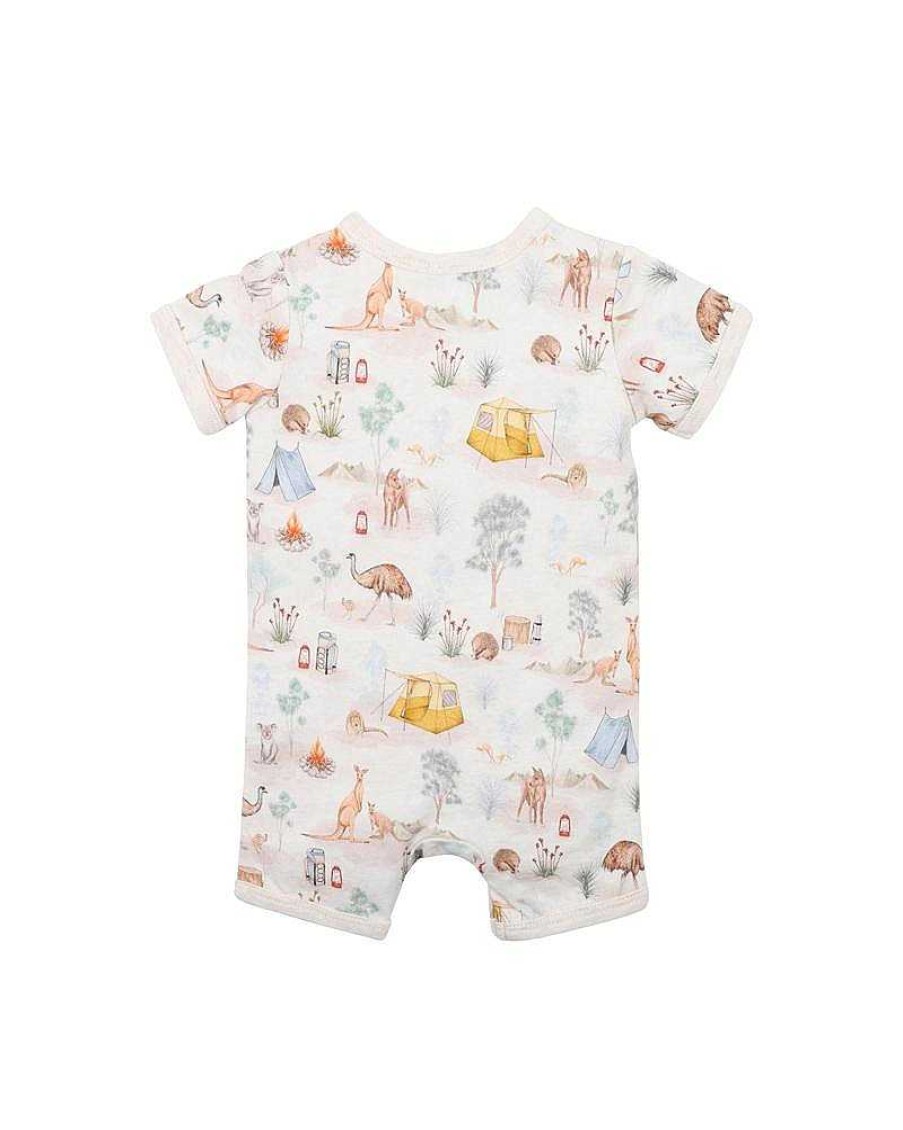 BEBE Atticus Ss Zip Romper