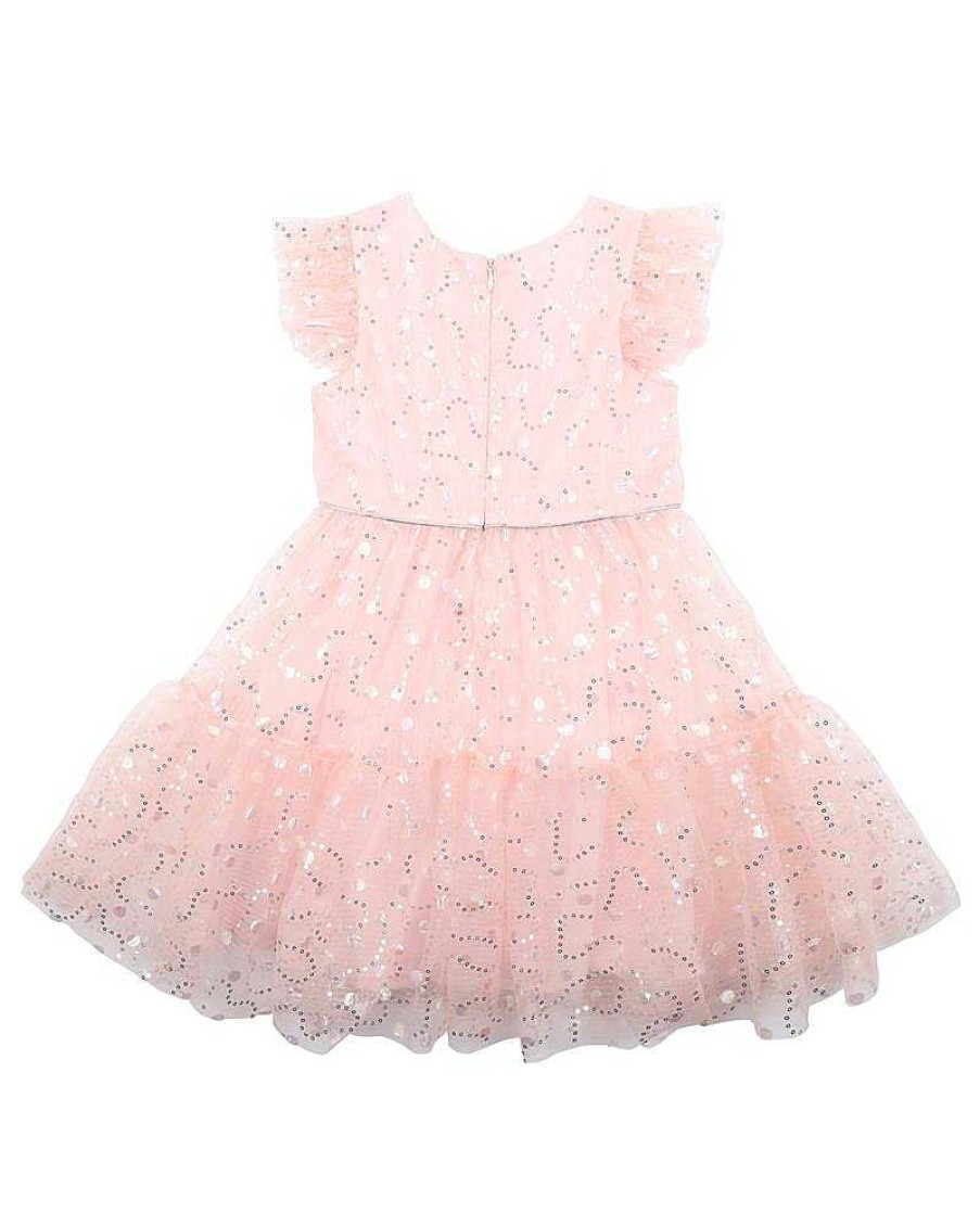 BEBE Party Sparkle Frill Dress 3-7Yrs