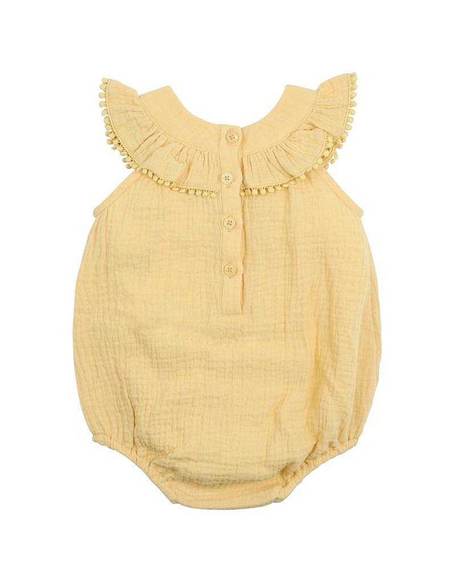 BEBE Hallie Crinkle Frill Bodysuit