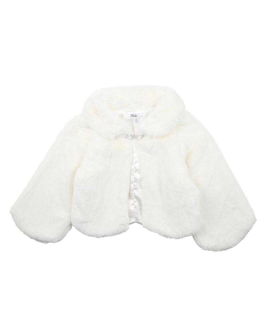 BEBE Petal Faux Fur Jacket 3-7 Yrs