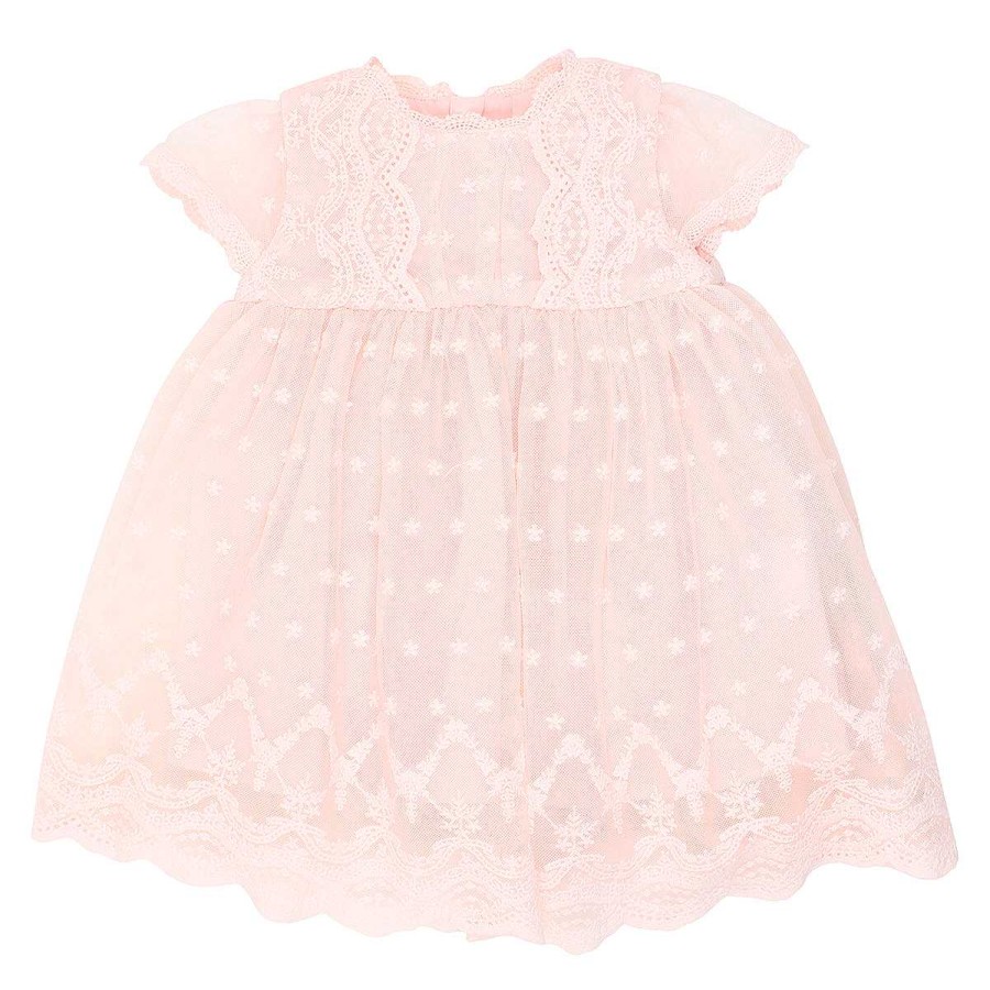 BÉBÉ Short Sleeve Lace Dress