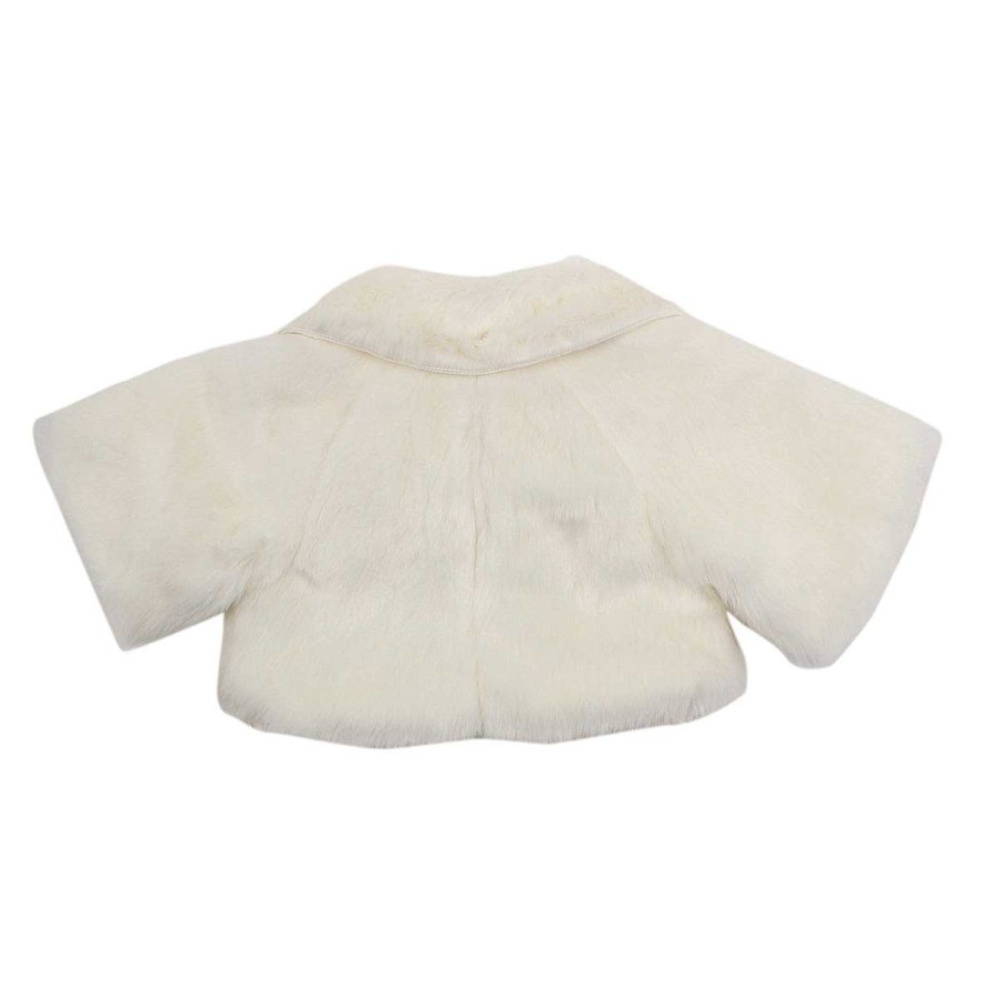 BÉBÉ Faux Fur Petal Jacket