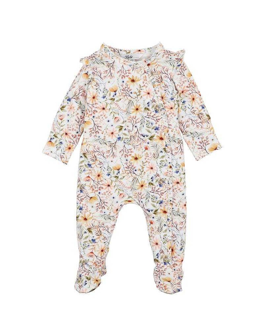 BEBE Hallie Ls Wrap Onesie