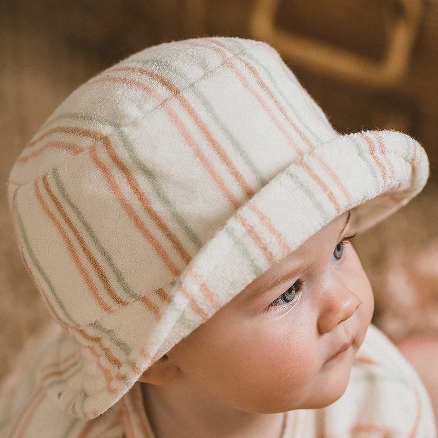 BÉBÉ Stripe Terry Sun Hat