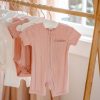 WHITE LABEL Dusky Pink Pointelle Ss Romper