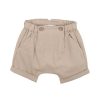 BEBE Stone Linen Blend Shorts