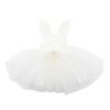 BEBE Party White Glitter Tulle Dress