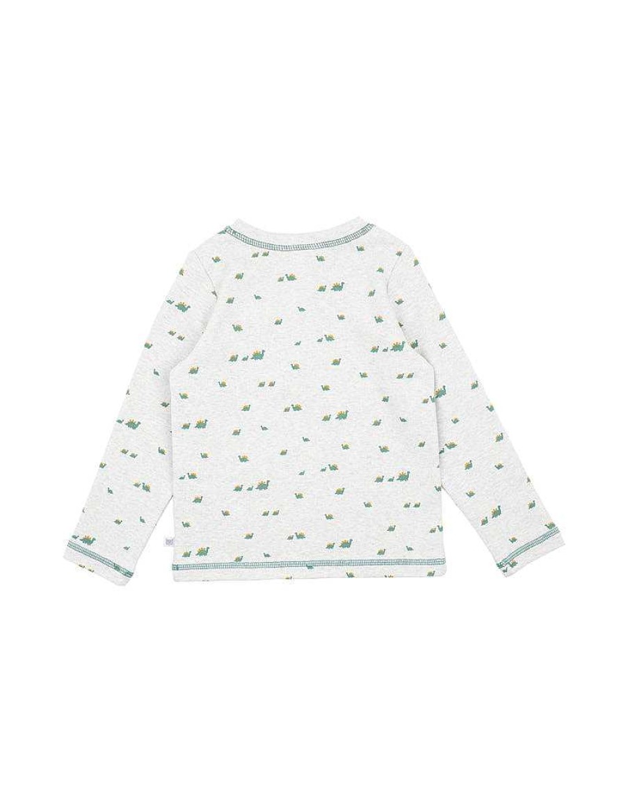 FOX & FINCH Mini Dino Henley Tee 3-7Y