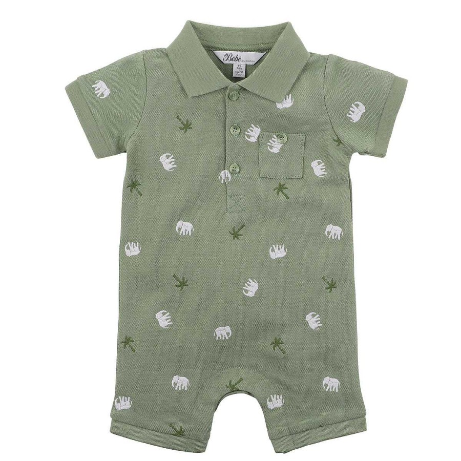 BÉBÉ Lucas Emb Polo Romper