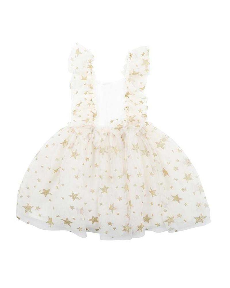 BEBE Party Glitter Star Dress 3-7Yrs