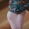 MINIHAHA ACCESSORIES Blush Pink Open Work Tights