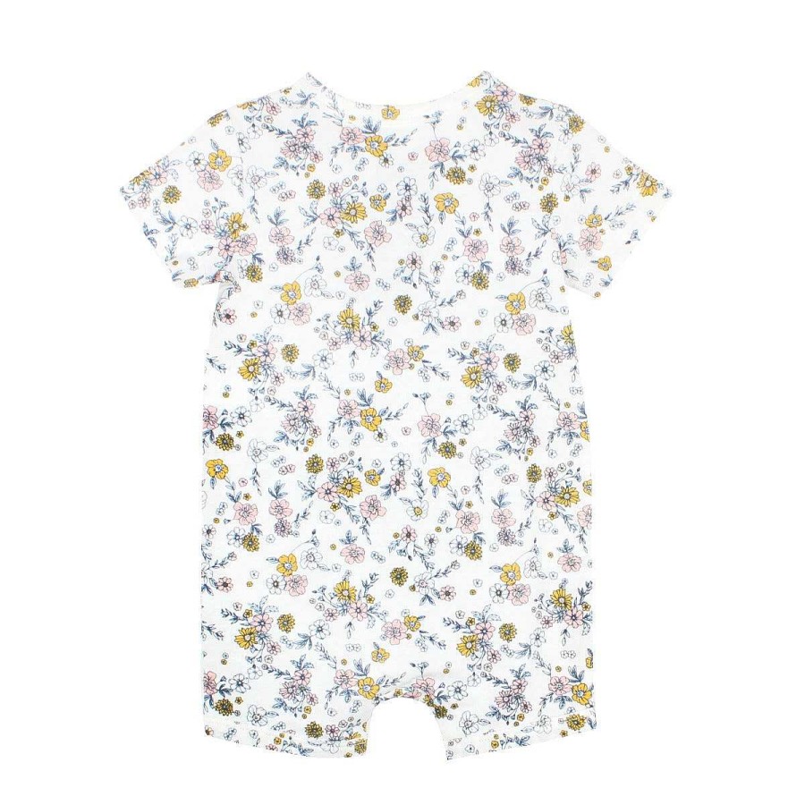 WHITE LABEL Mae Organic Short Sleeve Romper