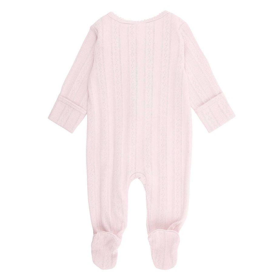 WHITE LABEL Pink Pointelle Onesie